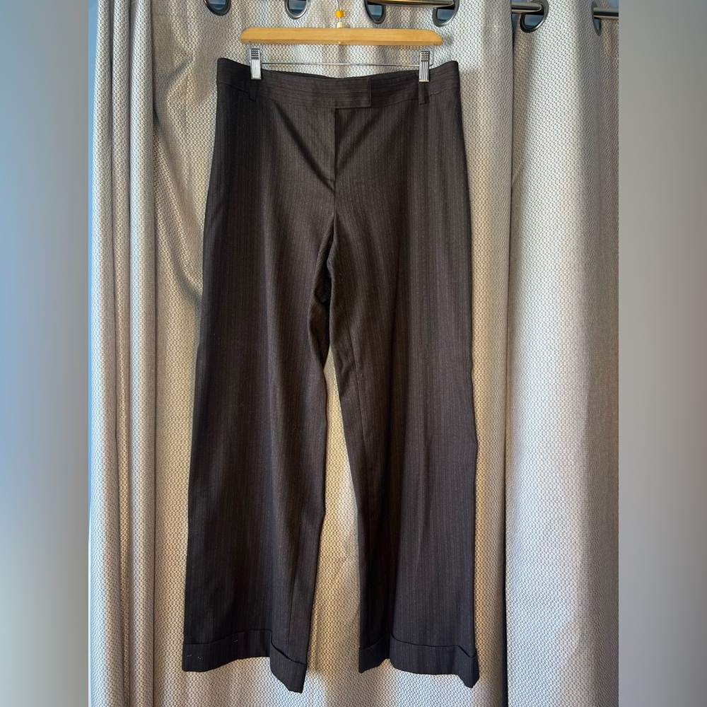 Elegant Women's Dark Brown Trousers
